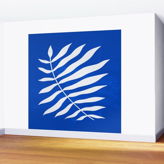 Wild Ferns: Persian Blue Edition Wall Mural Gallery Image 2