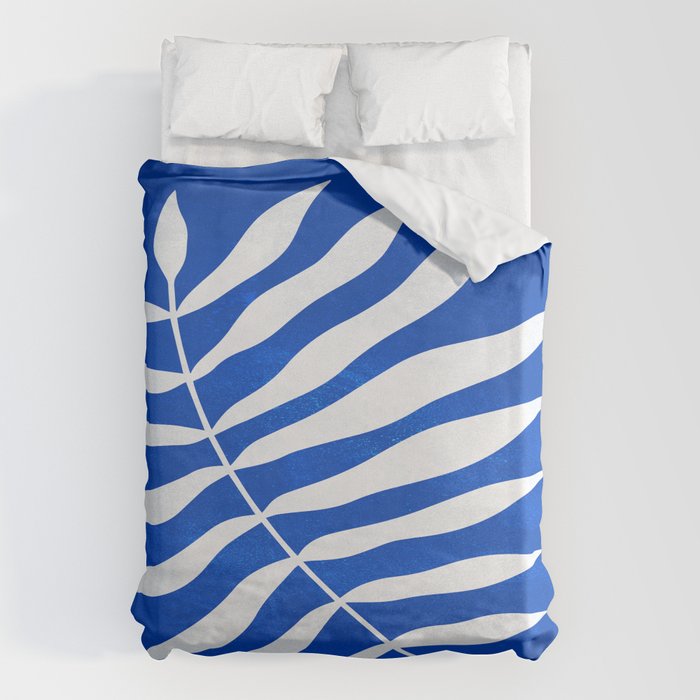 Wild Ferns: Persian Blue Edition Duvet Cover Gallery Image 6