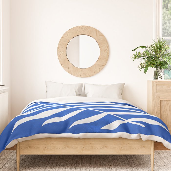Wild Ferns: Persian Blue Edition Duvet Cover Gallery Image 3