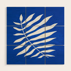 Wild Ferns: Persian Blue Edition Wood Wall Art Gallery Image 1