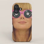 Pink Vinyl Sun Glasses - Vinyl Shades  iPhone Case Gallery Image 1
