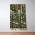 Antique 18th Century Verdure French Aubusson Tapestry Window Curtain Gallery Image 3
