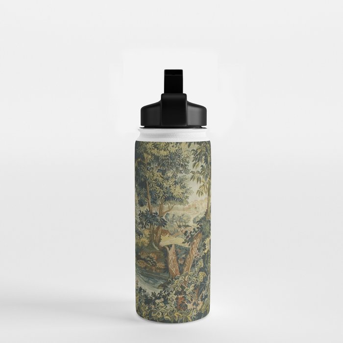 Antique 18th Century Verdure French Aubusson Tapestry Water Bottle Gallery Image 2