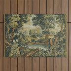 Antique 18th Century Verdure French Aubusson Tapestry Outdoor Rug Gallery Image 1