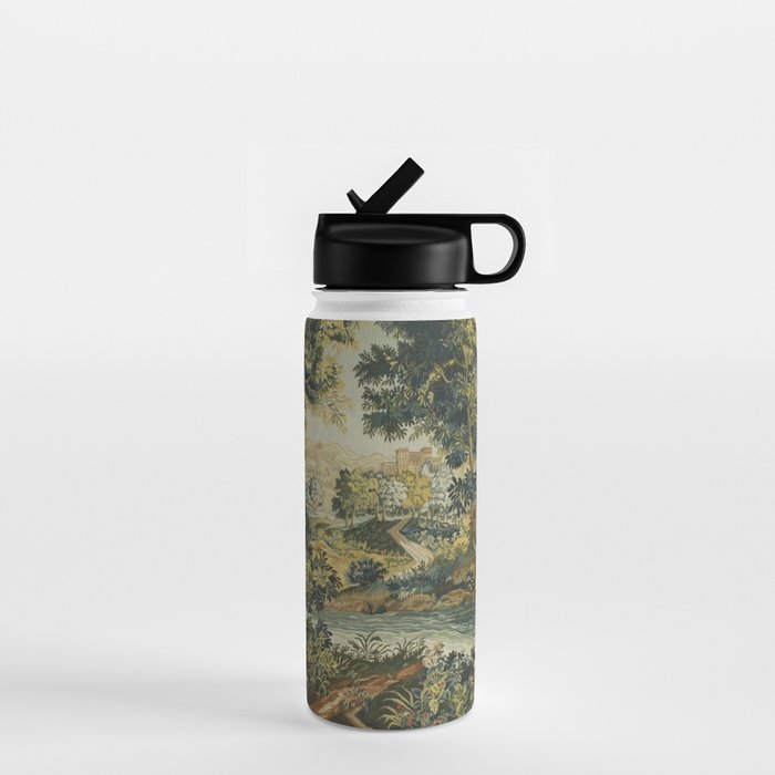Antique 18th Century Verdure French Aubusson Tapestry Water Bottle Gallery Image 1