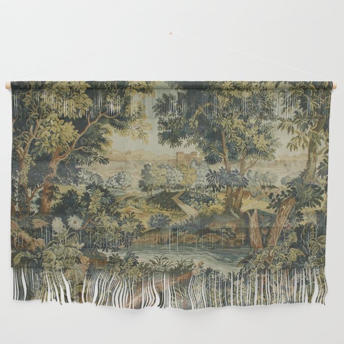 Antique 18th Century Verdure French Aubusson Tapestry Wall Hanging Gallery Image 1