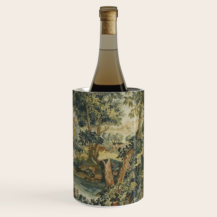 Antique 18th Century Verdure French Aubusson Tapestry Wine Chiller Gallery Image 3
