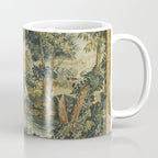 Antique 18th Century Verdure French Aubusson Tapestry Coffee Mug Gallery Image 1