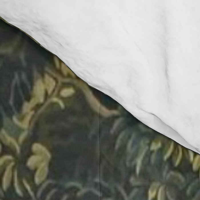 Antique 18th Century Verdure French Aubusson Tapestry Comforter Gallery Image 4