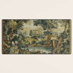 Antique 18th Century Verdure French Aubusson Tapestry Desk Mat Gallery Image 3