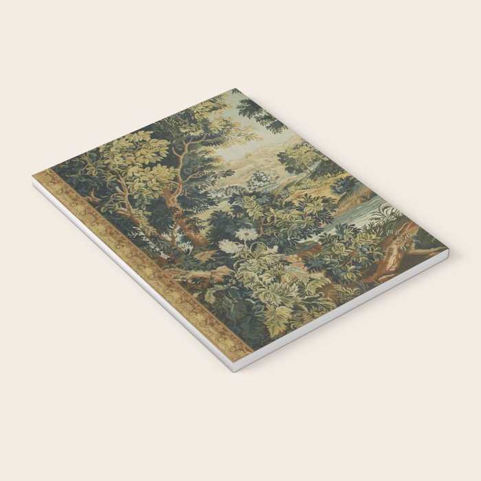 Antique 18th Century Verdure French Aubusson Tapestry Notebook Gallery Image 3