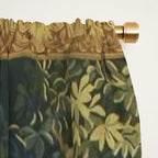 Antique 18th Century Verdure French Aubusson Tapestry Window Curtain Gallery Image 2