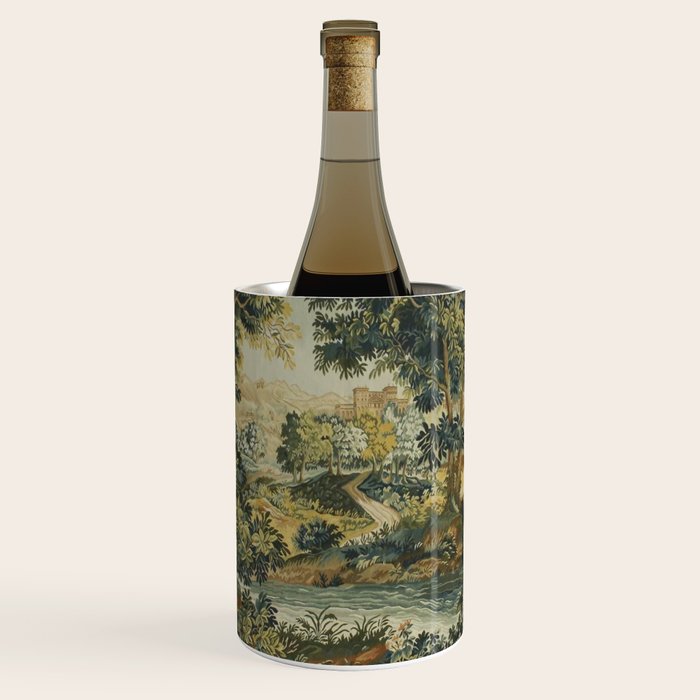Antique 18th Century Verdure French Aubusson Tapestry Wine Chiller Gallery Image 1