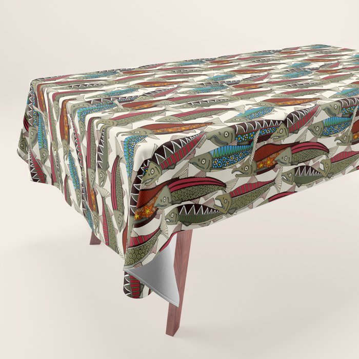 Alaskan salmon pearl Tablecloth Gallery Image 1