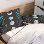 Moonlight Garden - Blue Pillow Sham Gallery Image 2