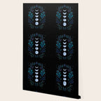 Moonlight Garden - Blue Wallpaper Gallery Image 2