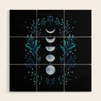 Moonlight Garden - Blue Wood Wall Art Gallery Image 1