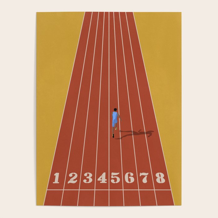 Track and Field Sprinter Poster Gallery Image 1