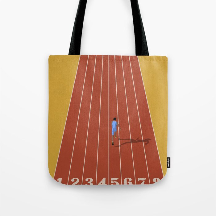 Track and Field Sprinter Tote Bag Gallery Image 1