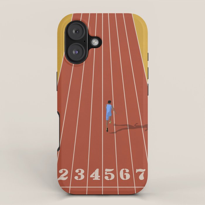 Track and Field Sprinter iPhone Case Gallery Image 1