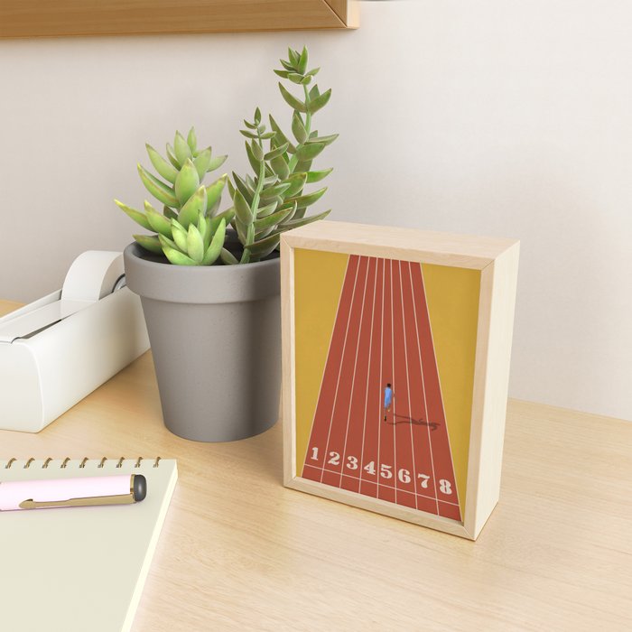 Track and Field Sprinter Mini Art Print Gallery Image 2