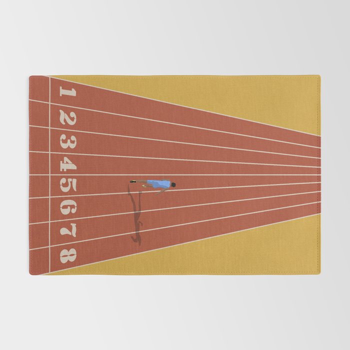 Track and Field Sprinter Rug Gallery Image 2
