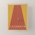 Track and Field Sprinter Mini Art Print Gallery Image 1