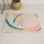 "And For Wherever You Are On The Journey Light Will Meet You There." Rug Gallery Image 1