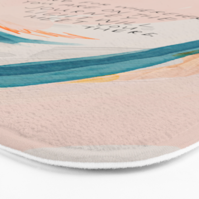 "And For Wherever You Are On The Journey Light Will Meet You There." Bath Mat Gallery Image 3