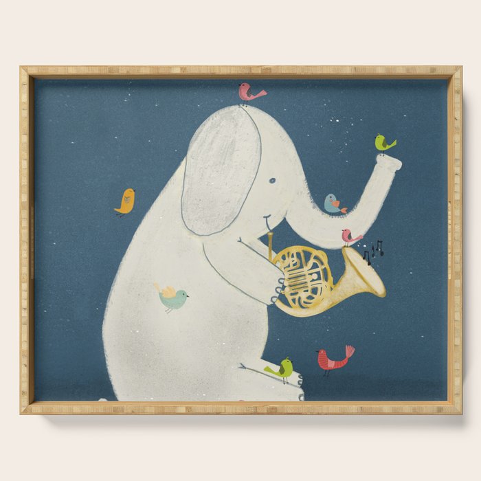 little nature song Serving Tray Gallery Image 1
