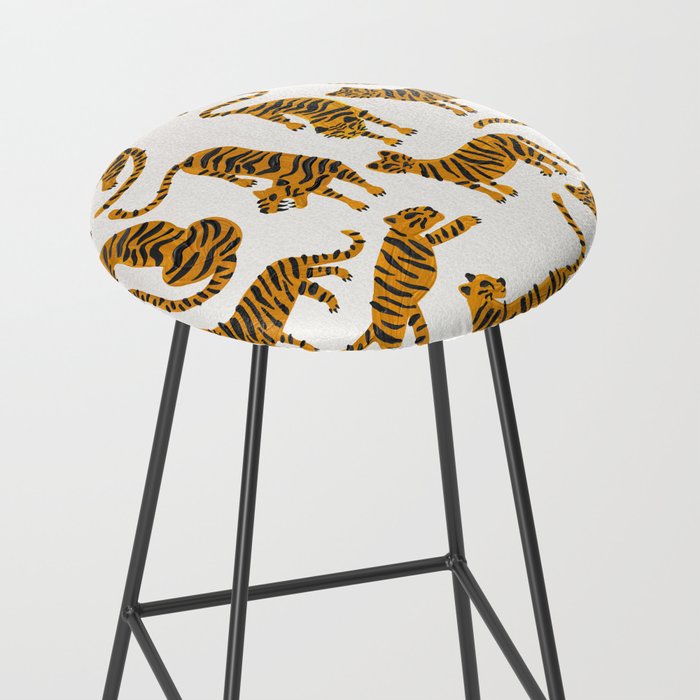 Tiger Collection - Orange Palette Stool Gallery Image 2