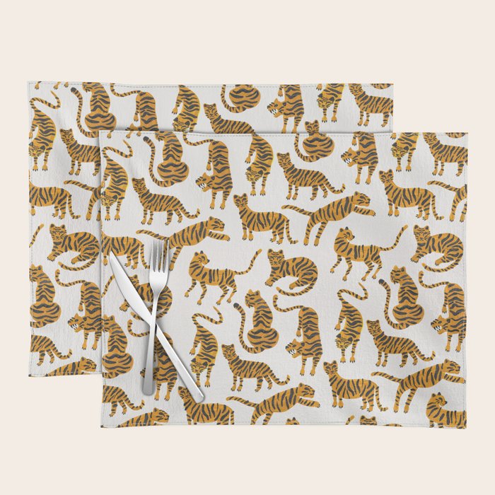 Tiger Collection - Orange Palette Placemat Gallery Image 1