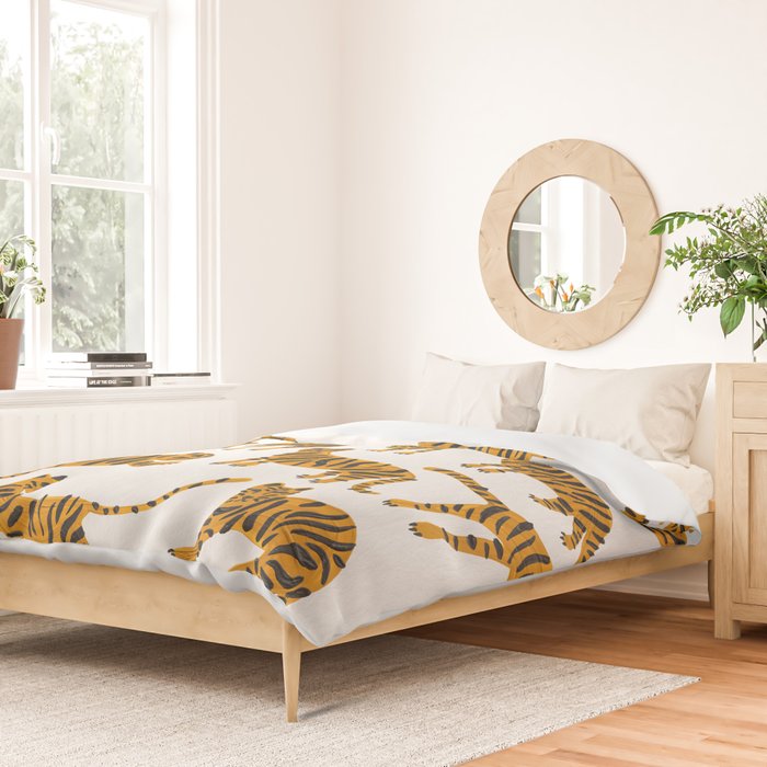 Tiger Collection - Orange Palette Duvet Cover Gallery Image 2