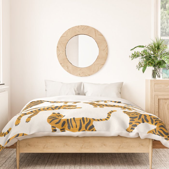 Tiger Collection - Orange Palette Duvet Cover Gallery Image 3