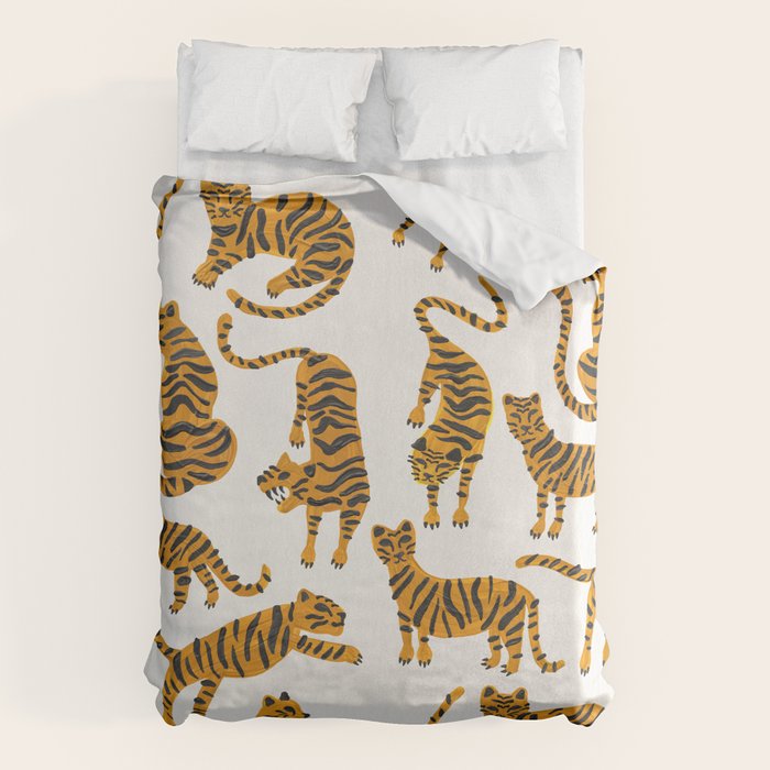 Tiger Collection - Orange Palette Duvet Cover Gallery Image 6