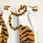 Tiger Collection - Orange Palette Window Curtain Gallery Image 2