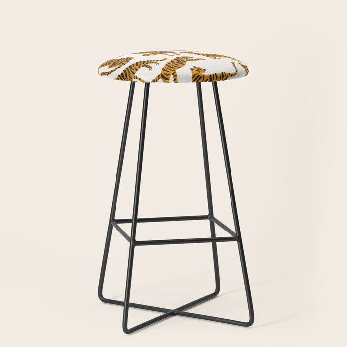 Tiger Collection - Orange Palette Stool Gallery Image 1