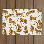 Tiger Collection - Orange Palette Outdoor Rug Gallery Image 1