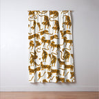 Tiger Collection - Orange Palette Window Curtain Gallery Image 3