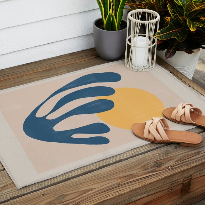 Matisse Flowers No 1 Outdoor Rug Gallery Image 2