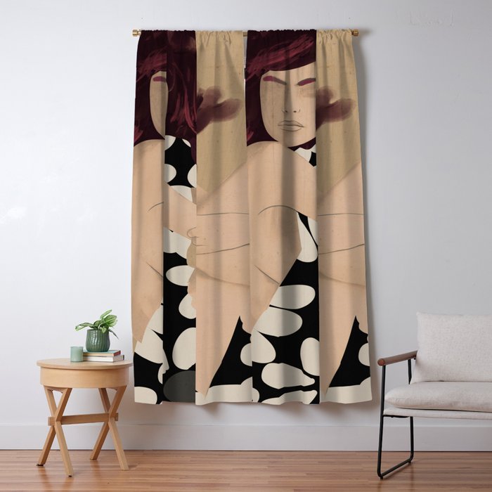 Abstract Art Female Figure 33 Window Curtain Gallery Image 1