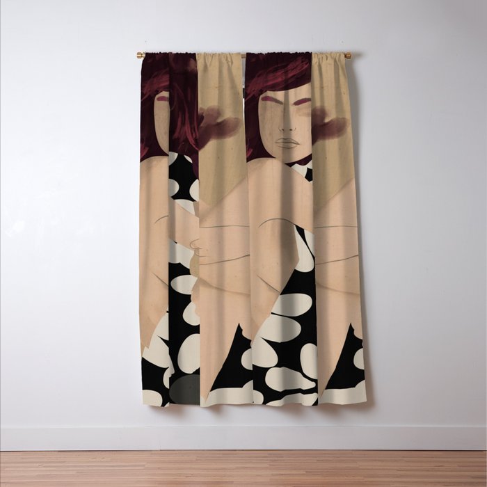 Abstract Art Female Figure 33 Window Curtain Gallery Image 3