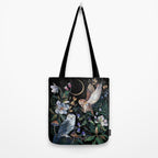 Owls Mushroom Magnolia Tote Bag Gallery Image 2