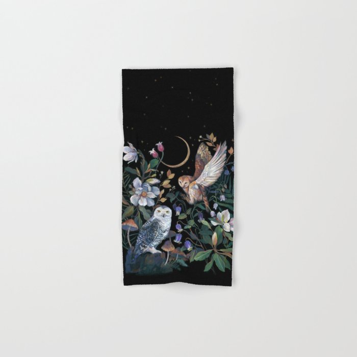 Owls Mushroom Magnolia Bath Towel Gallery Image 1