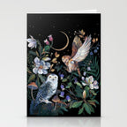 Owls Mushroom Magnolia Stationery Card Gallery Image 2