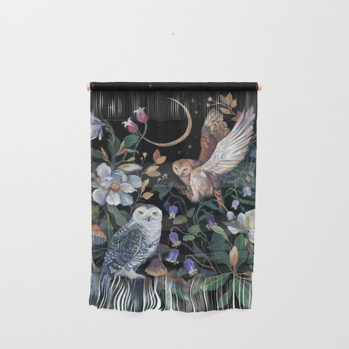 Owls Mushroom Magnolia Wall Hanging Gallery Image 1