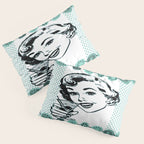 Mid-Century Modern Art Cocktail Teal Pillow Sham Gallery Image 3