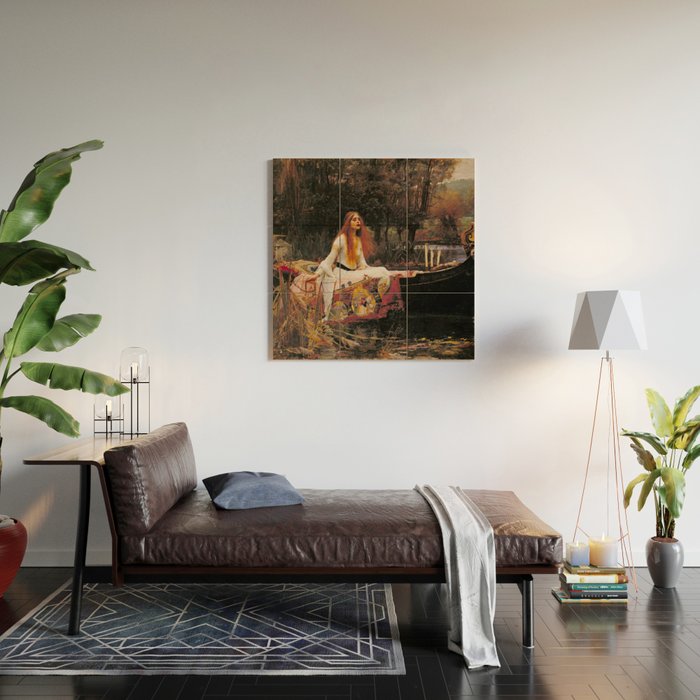 The Lady of Shalott Wood Wall Art Gallery Image 2