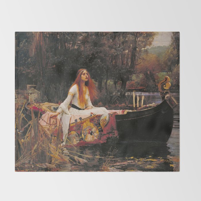 The Lady of Shalott Throw Blanket Gallery Image 2