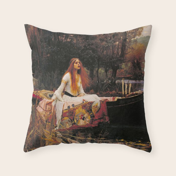 The Lady of Shalott Throw Pillow Gallery Image 6